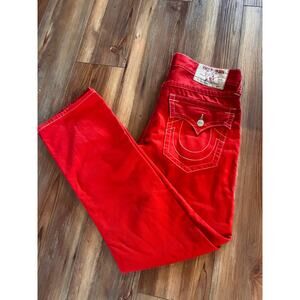 True Religion Red Denim Men’s Jeans